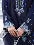 Edenrobe Vyla Navy Embroidered 3-Piece Pret | EWTKED6-86216-3P