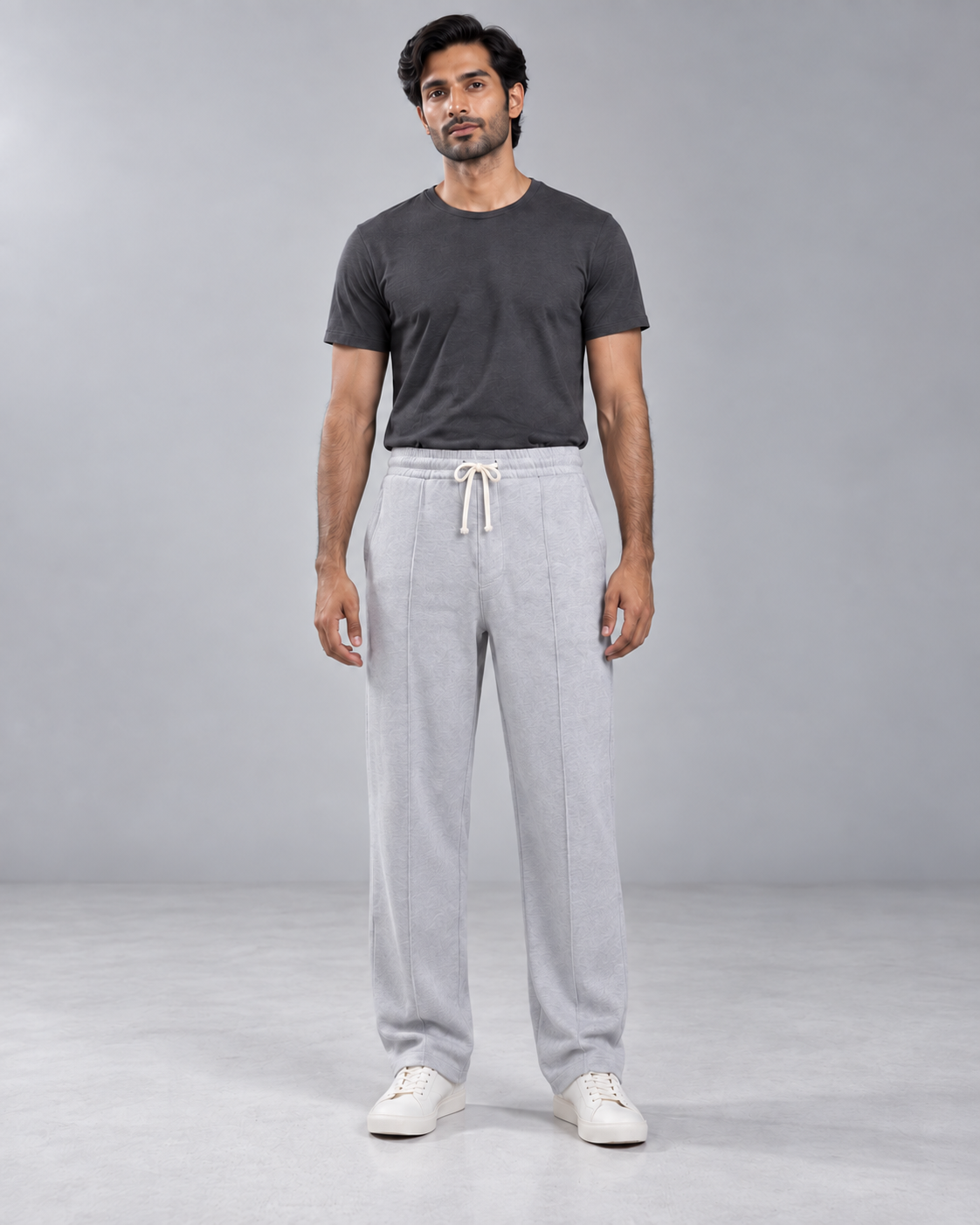 SHADE22 Imported Joggers — Light Grey