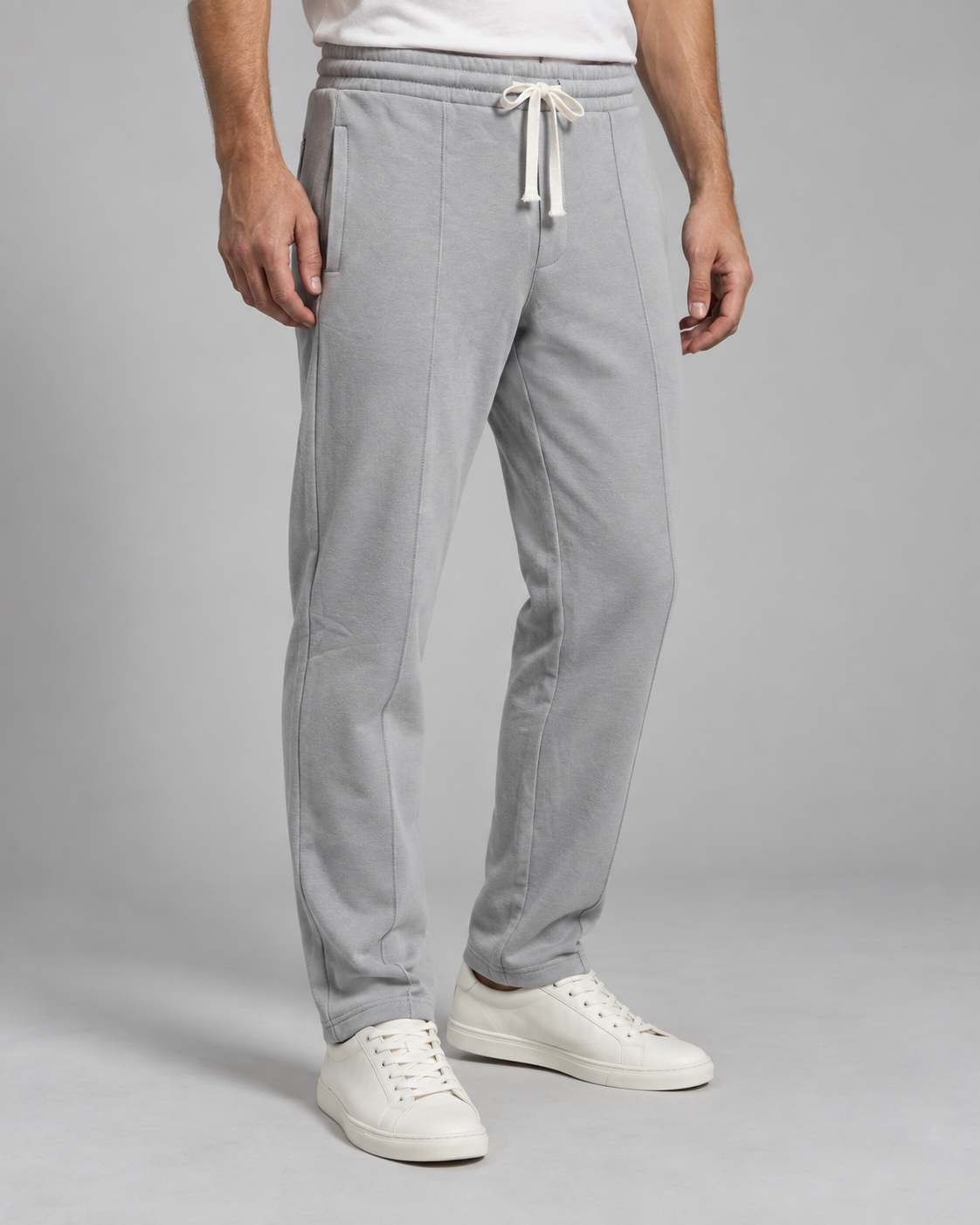 SHADE22 Imported Joggers — Light Grey
