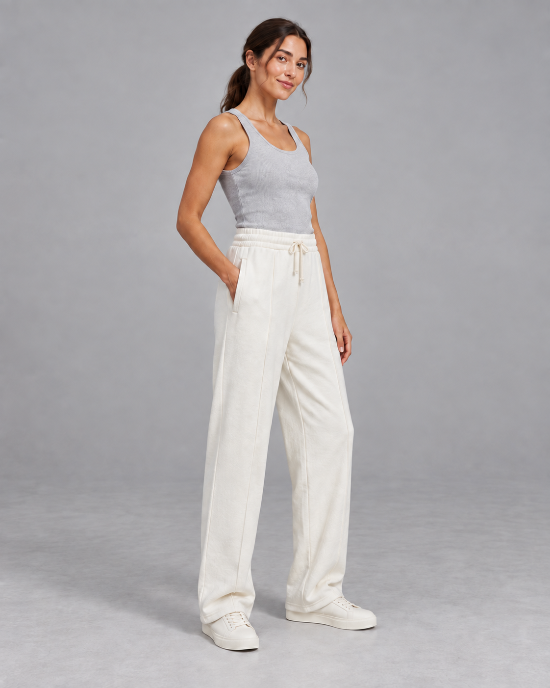 SHADE22 Imported Joggers — Cream
