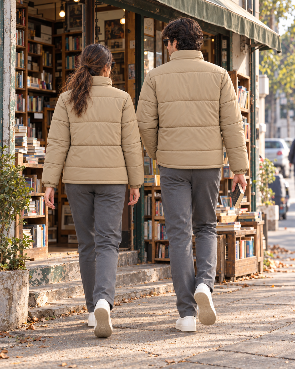 Alo Full-Sleeve Unisex Puffer Jacket | Camel