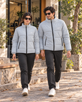 Alo Full-Sleeve Unisex Puffer Jacket | Grey