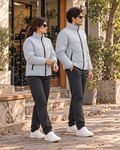 Alo Full-Sleeve Unisex Puffer Jacket | Grey
