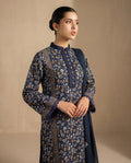 Bin Saeed Navy Printed 3-Piece Suit | 24439