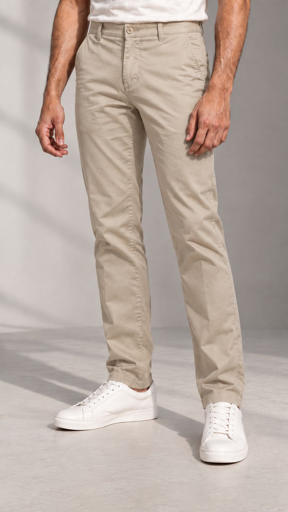 Cotton Pants - Beige