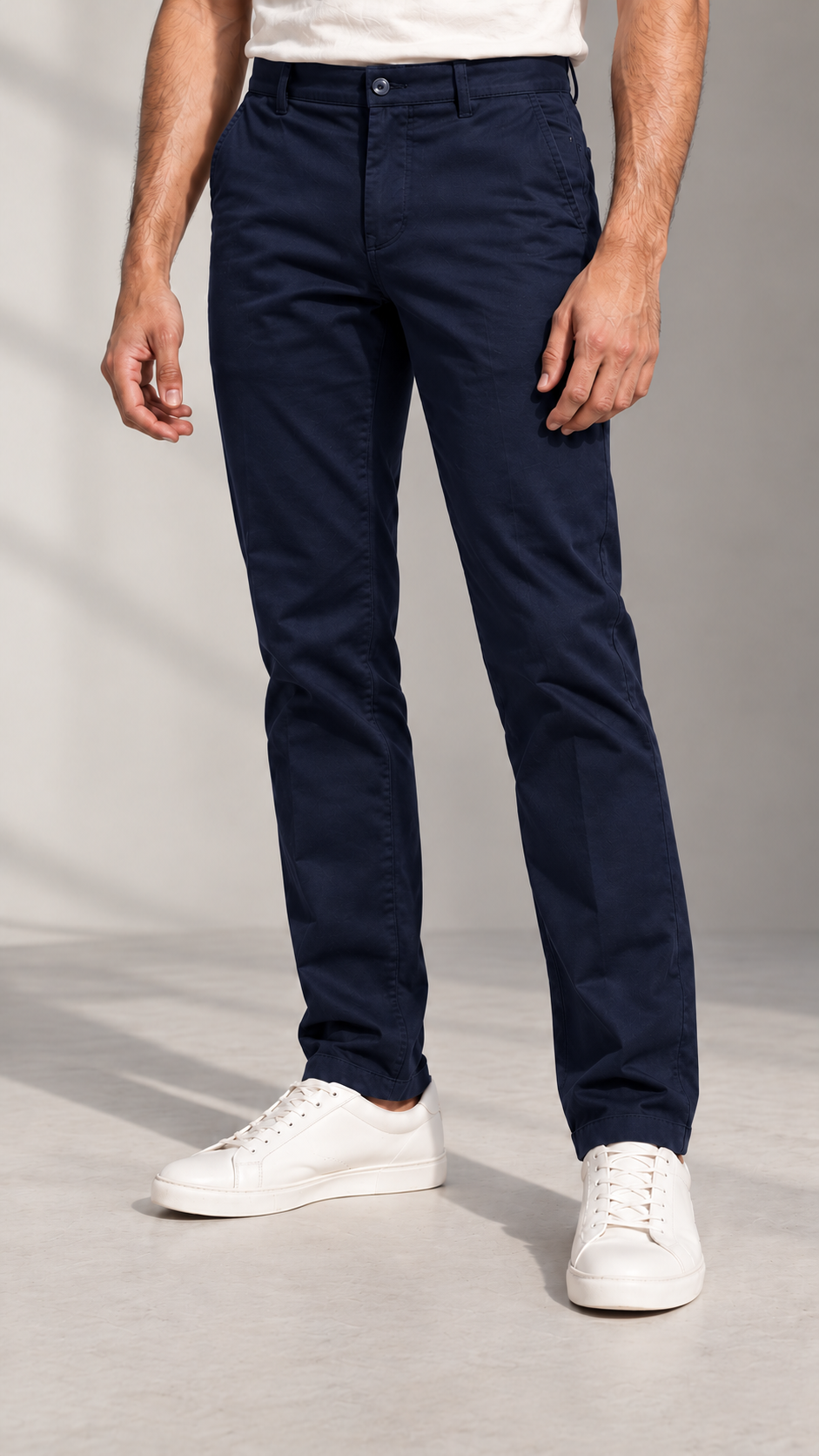 Cotton Pants - Navy