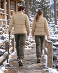 Adidas Full-Sleeve Unisex Puffer Jacket | Camel