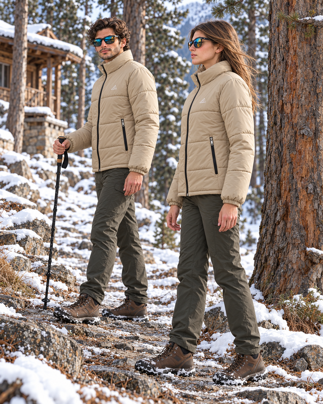 Adidas Full-Sleeve Unisex Puffer Jacket | Camel