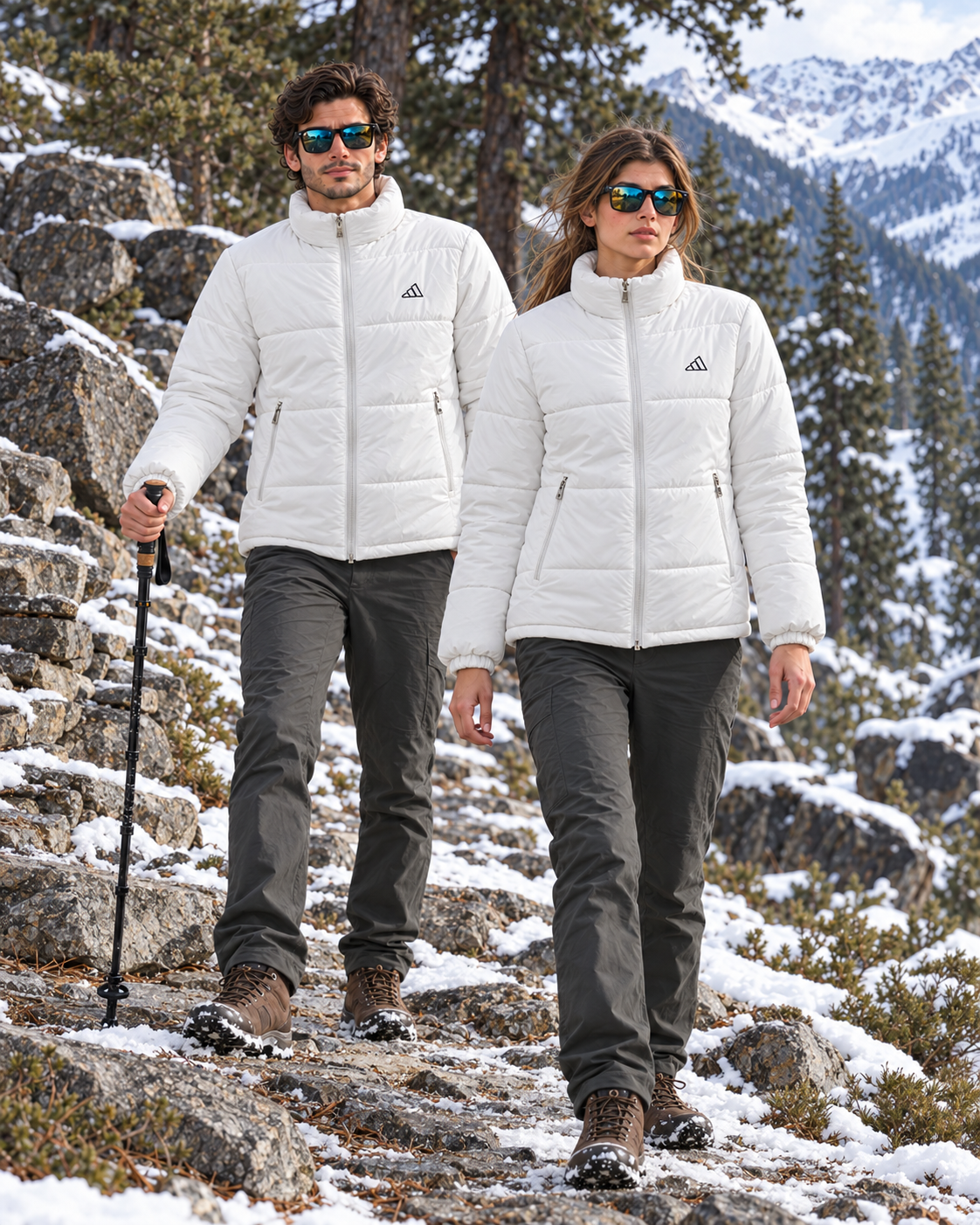 Adidas Full-Sleeve Unisex Puffer Jacket | White