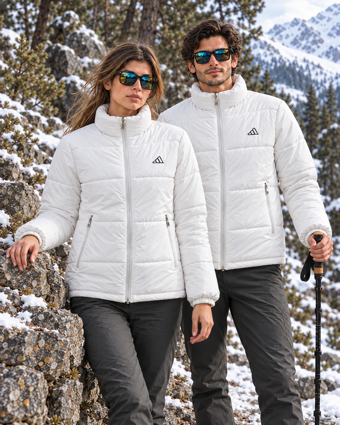 Adidas Full-Sleeve Unisex Puffer Jacket | White