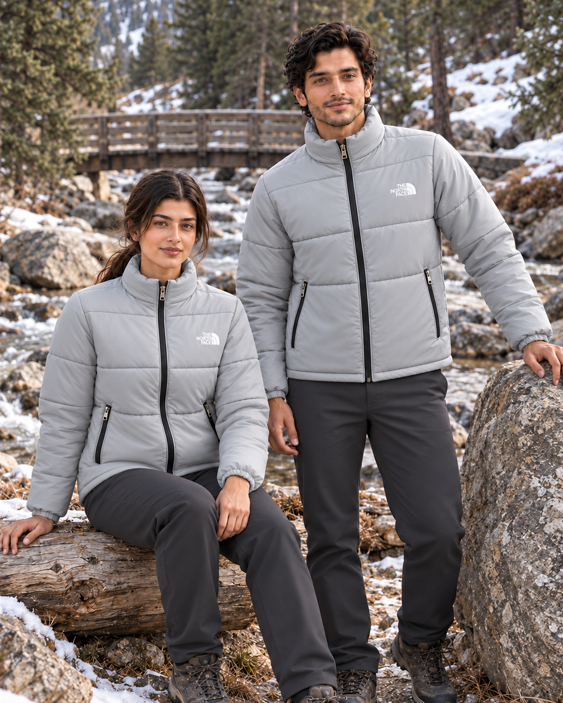 Grey Ridge Full-Sleeve Unisex Puffer Jacket
