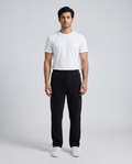 Imported Stretch Corduroy Trousers — Black