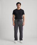 Imported Stretch Corduroy Trousers — Charcoal Grey