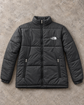 Black Alpine Full-Sleeve Unisex Puffer Jacket