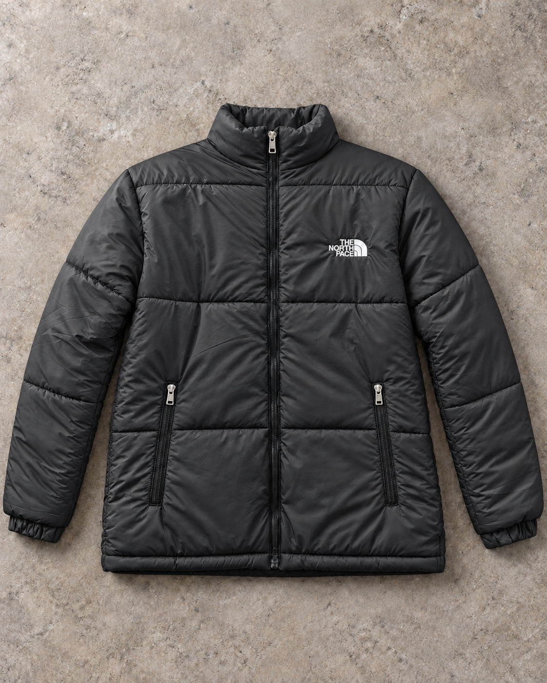 Black Alpine Full-Sleeve Unisex Puffer Jacket