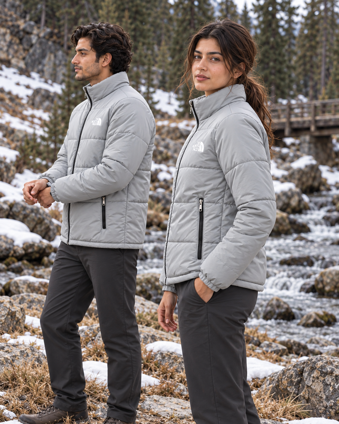 Grey Ridge Full-Sleeve Unisex Puffer Jacket