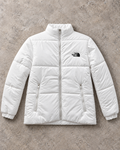 White Summit Full-Sleeve Unisex Puffer Jacket