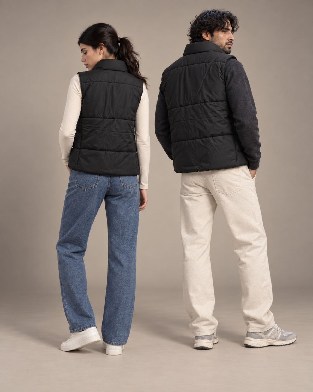 Alo Unisex Sleeveless Puffer Jacket | Black