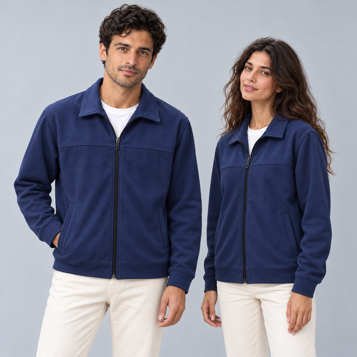 Scuba Suede Jacket | Navy