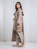 Edenrobe Allure Beige Printed Khaddar 3-Piece Suit | EWU6A3-37044-3P