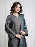 Edenrobe Allure Green Printed Khaddar 3-Piece Suit | EWU6A3-37046-3P
