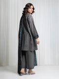 Edenrobe Allure Green Printed Khaddar 3-Piece Suit | EWU6A3-37046-3P