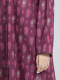 Edenrobe Allure Magenta Printed Khaddar 3-Piece Suit | EWU6A3-37064-3P