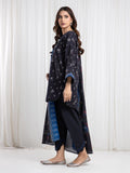 Edenrobe Allure Black Printed Khaddar 3-Piece Suit | EWU6A3-37076-3P