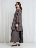 Edenrobe Allure Brown Printed Khaddar 3-Piece Suit | EWU6A3-37095-3P