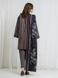 Edenrobe Allure Brown Printed Khaddar 3-Piece Suit | EWU6A3-37095-3P