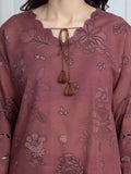Edenrobe Allure Rose Printed Khaddar 3-Piece Suit | EWU6A3-37115-3P