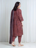Edenrobe Allure Rose Printed Khaddar 3-Piece Suit | EWU6A3-37115-3P