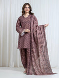 Edenrobe Allure Rose Printed Khaddar 3-Piece Suit | EWU6A3-37172-3P