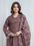 Edenrobe Allure Rose Printed Khaddar 3-Piece Suit | EWU6A3-37172-3P