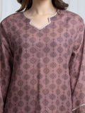 Edenrobe Allure Rose Printed Khaddar 3-Piece Suit | EWU6A3-37172-3P