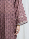 Edenrobe Allure Rose Printed Khaddar 3-Piece Suit | EWU6A3-37172-3P