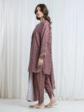 Edenrobe Allure Rose Printed Khaddar 3-Piece Suit | EWU6A3-37172-3P