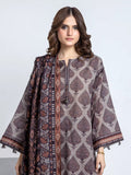 Edenrobe Allure Sage Printed Khaddar 3-Piece Suit | EWU6A3-37178-3P