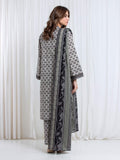 Edenrobe Allure Beige Printed Khaddar 3-Piece Suit | EWU6A3-37184-3P