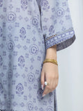 Edenrobe Allure Grey Printed Khaddar 3-Piece Suit | EWU6A3-37203-3P