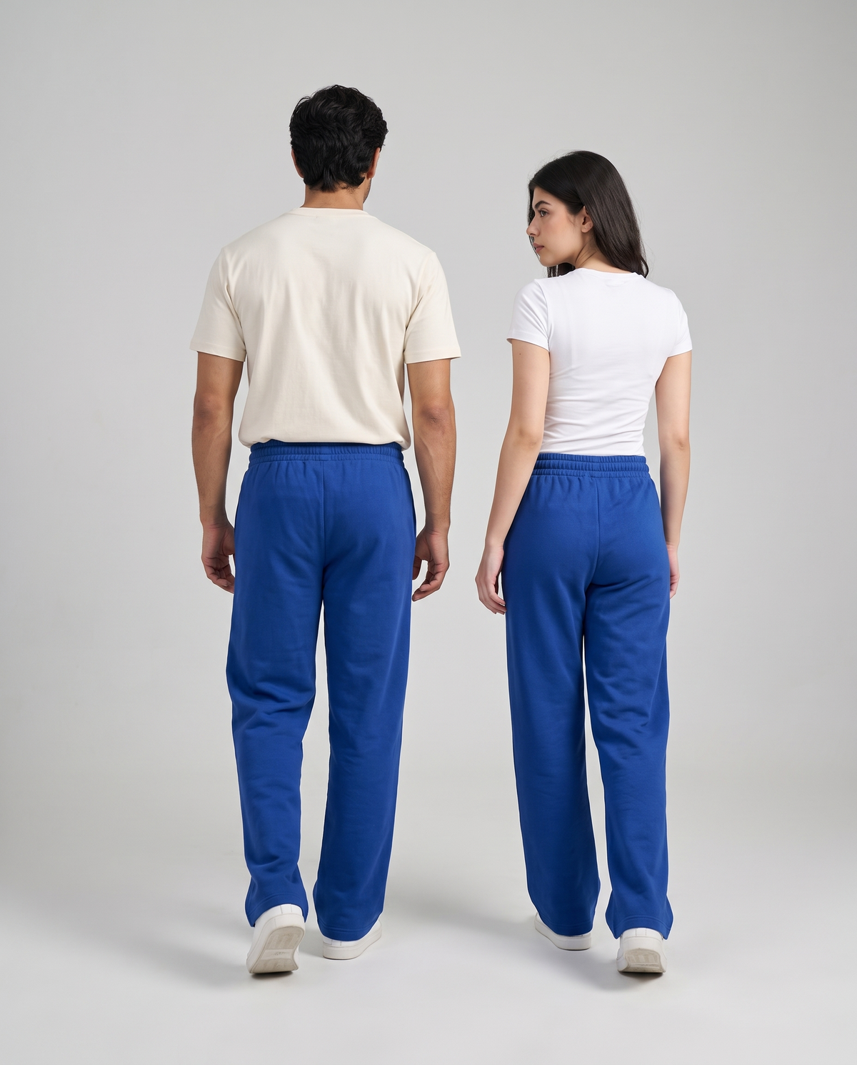 Imported Terry Trousers — Cobalt Blue