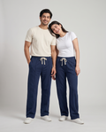 Imported Terry Trousers — Navy