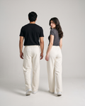 Imported Terry Trousers — Off-White Ecru