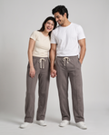 Imported Terry Trousers — Charcoal Taupe