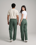 Imported Terry Trousers — Forest Green