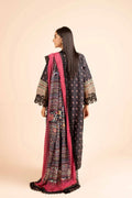 Nishat Linen Unstitched 3-Piece — Black Floral | 42404933