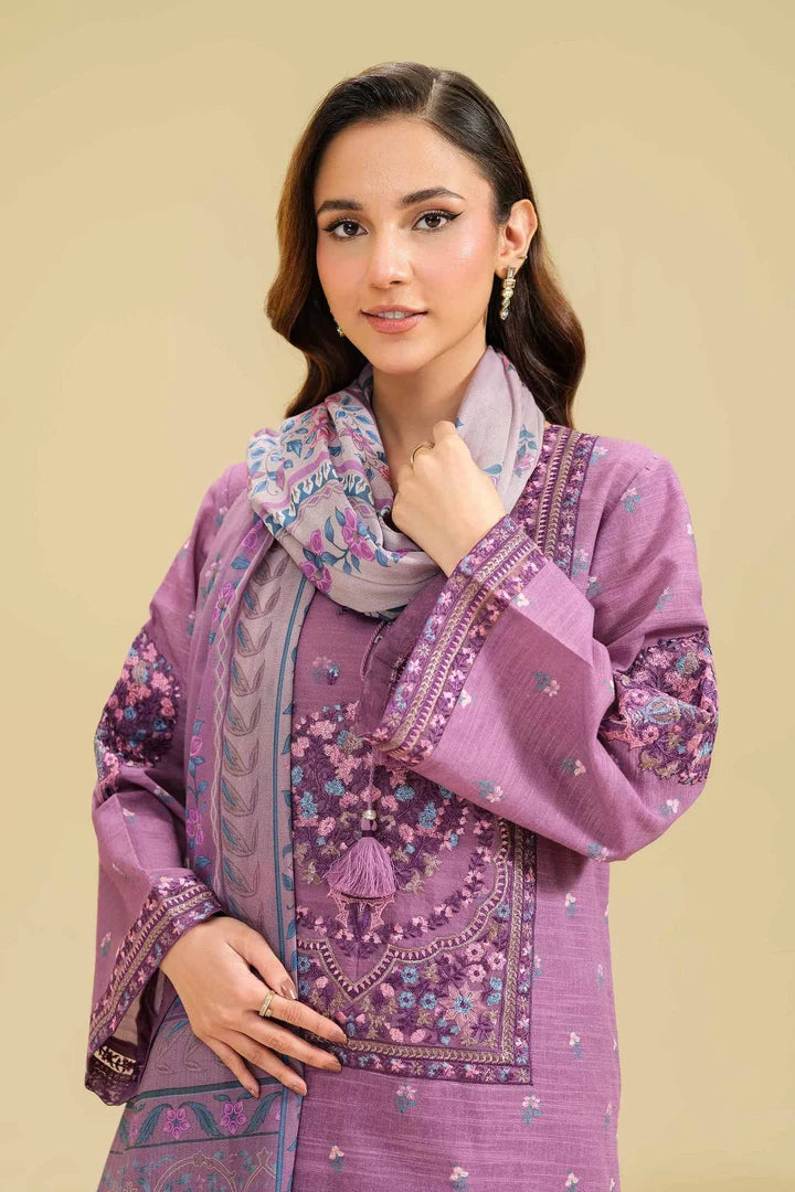 Nishat Linen Unstitched 3-Piece — Lilac | 42405047