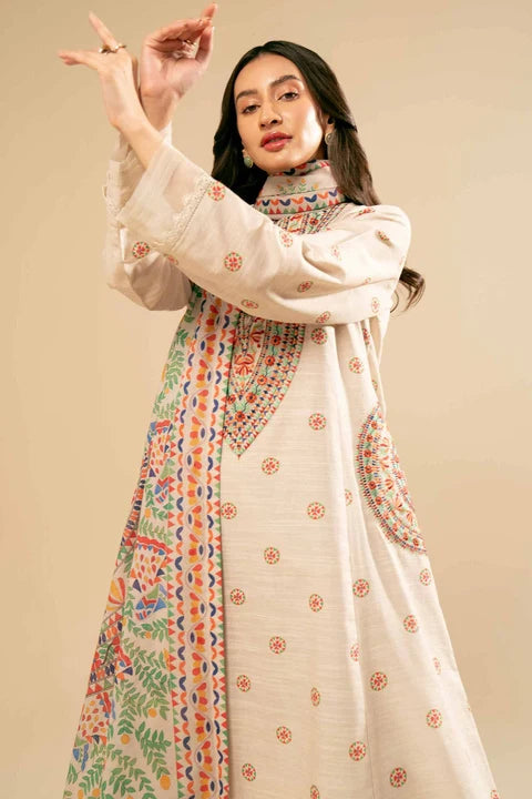 Nishat Linen Unstitched 3-Piece — Cream | 42405048