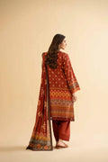 Nishat Linen Unstitched 3-Piece — Rust | 42503140
