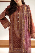 Nishat Linen Unstitched 3-Piece — Burgundy | 42503141